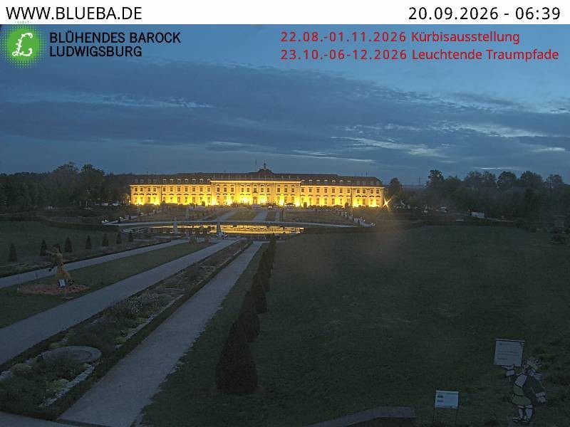 Archiv Foto Webcam Ludwigsburg - Residenzschloss