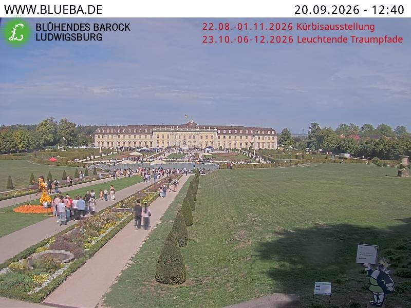 Archiv Foto Webcam Ludwigsburg - Residenzschloss