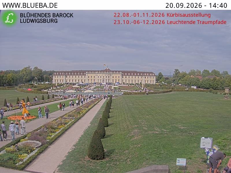 Archiv Foto Webcam Ludwigsburg - Residenzschloss