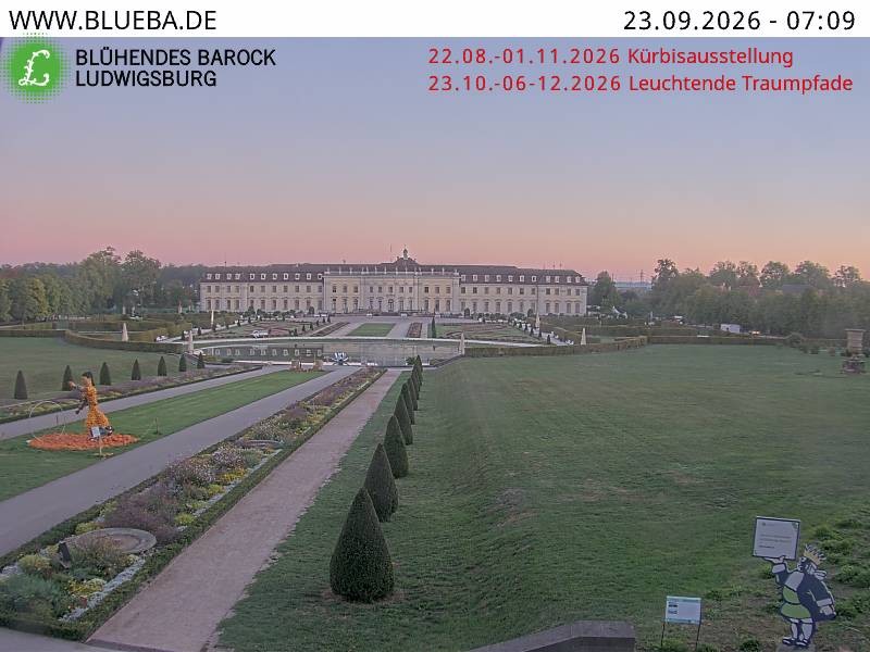 Archiv Foto Webcam Ludwigsburg - Residenzschloss