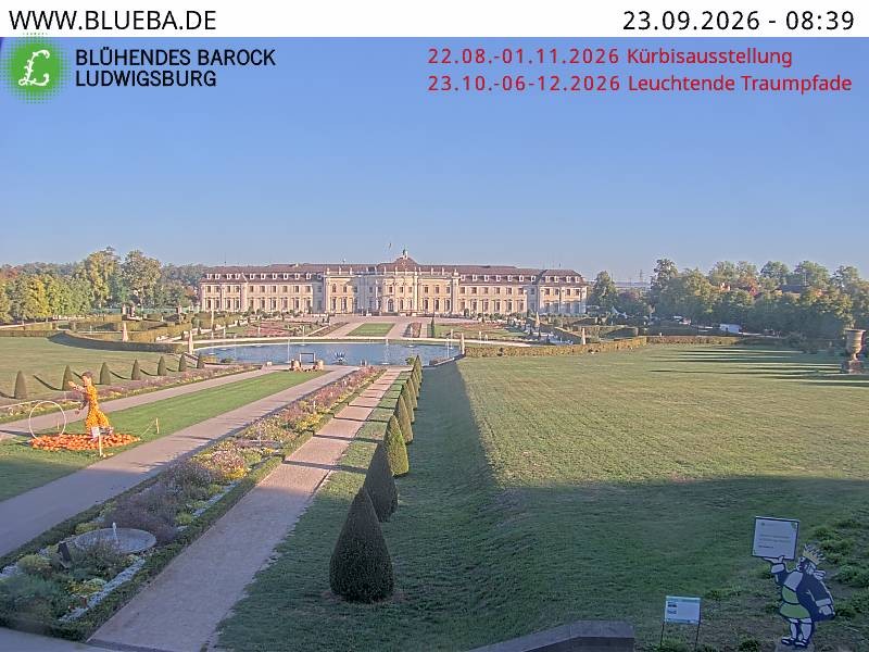 Archiv Foto Webcam Ludwigsburg - Residenzschloss