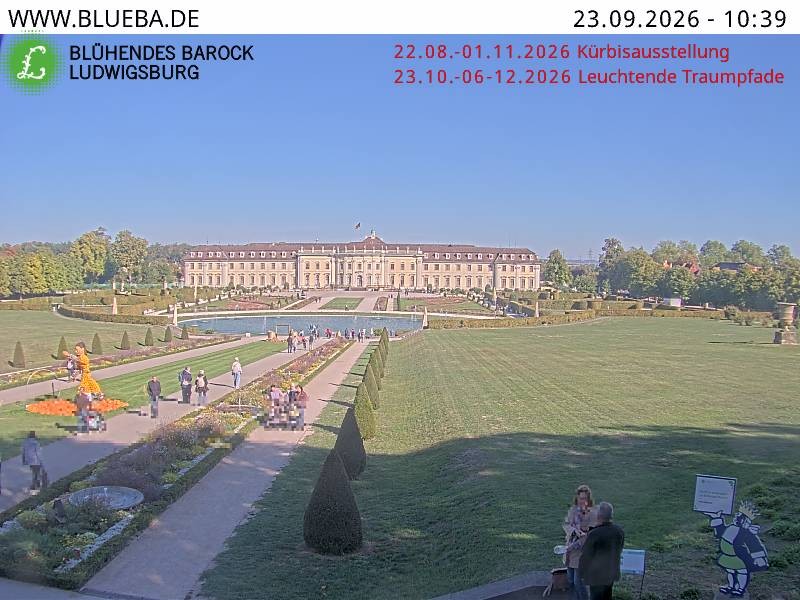 Archiv Foto Webcam Ludwigsburg - Residenzschloss