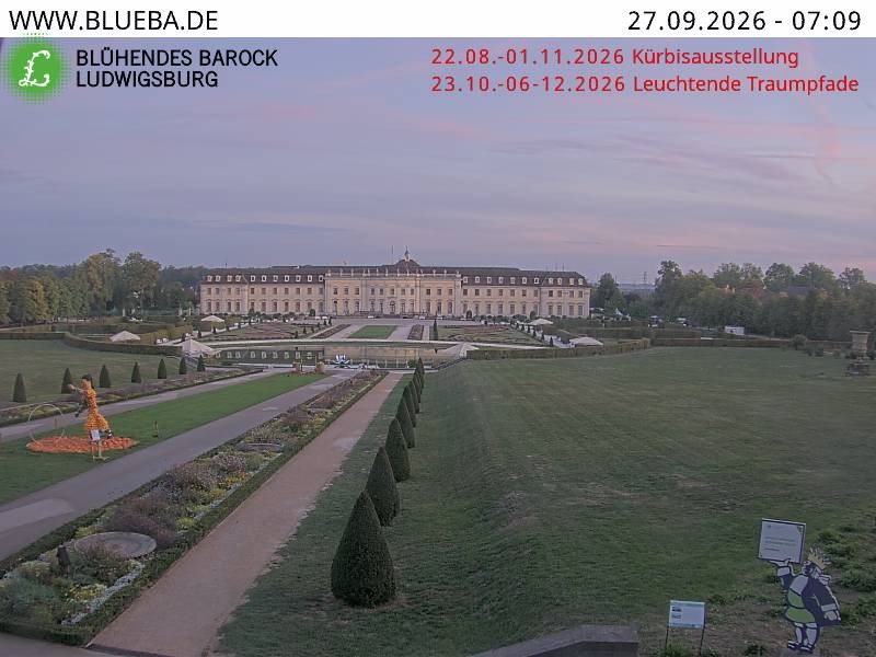 Archiv Foto Webcam Ludwigsburg - Residenzschloss
