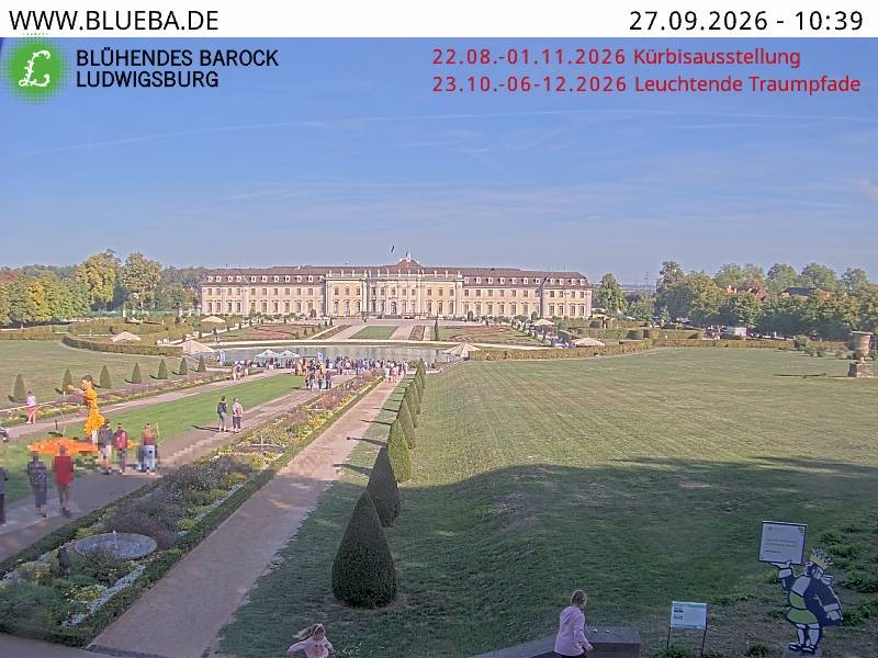 Archiv Foto Webcam Ludwigsburg - Residenzschloss
