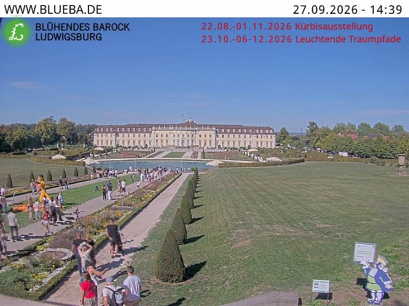 Archiv Foto Webcam Ludwigsburg - Residenzschloss