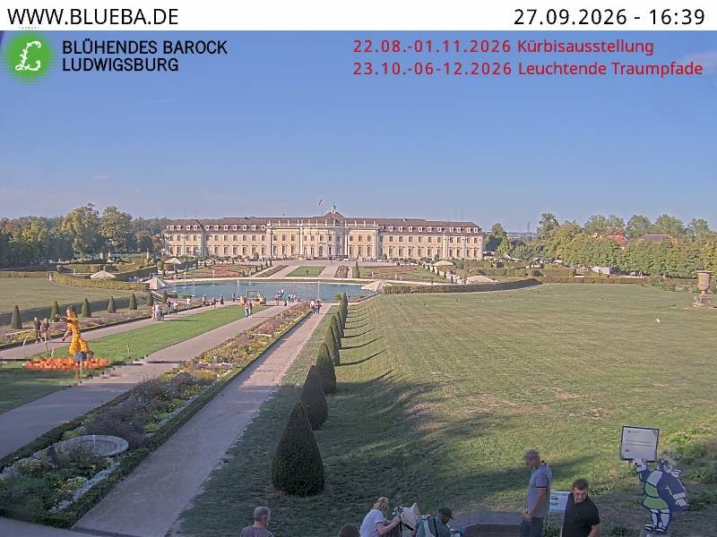 Archiv Foto Webcam Ludwigsburg - Residenzschloss