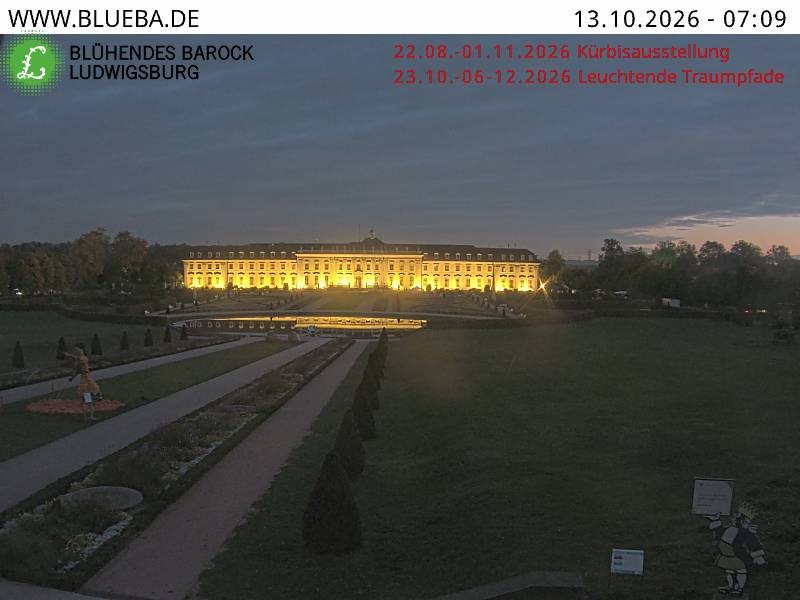 Archiv Foto Webcam Ludwigsburg - Residenzschloss
