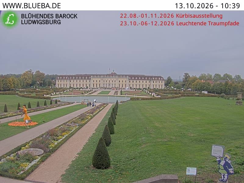 Archiv Foto Webcam Ludwigsburg - Residenzschloss