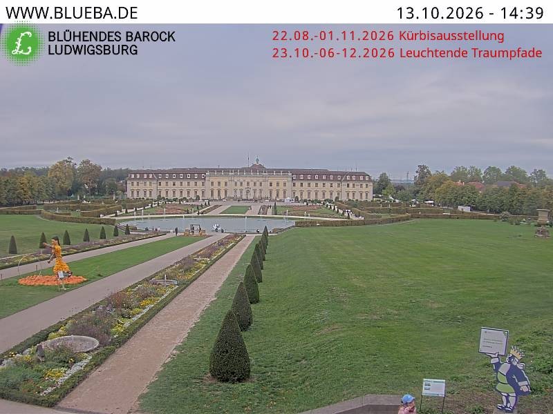 Archiv Foto Webcam Ludwigsburg - Residenzschloss