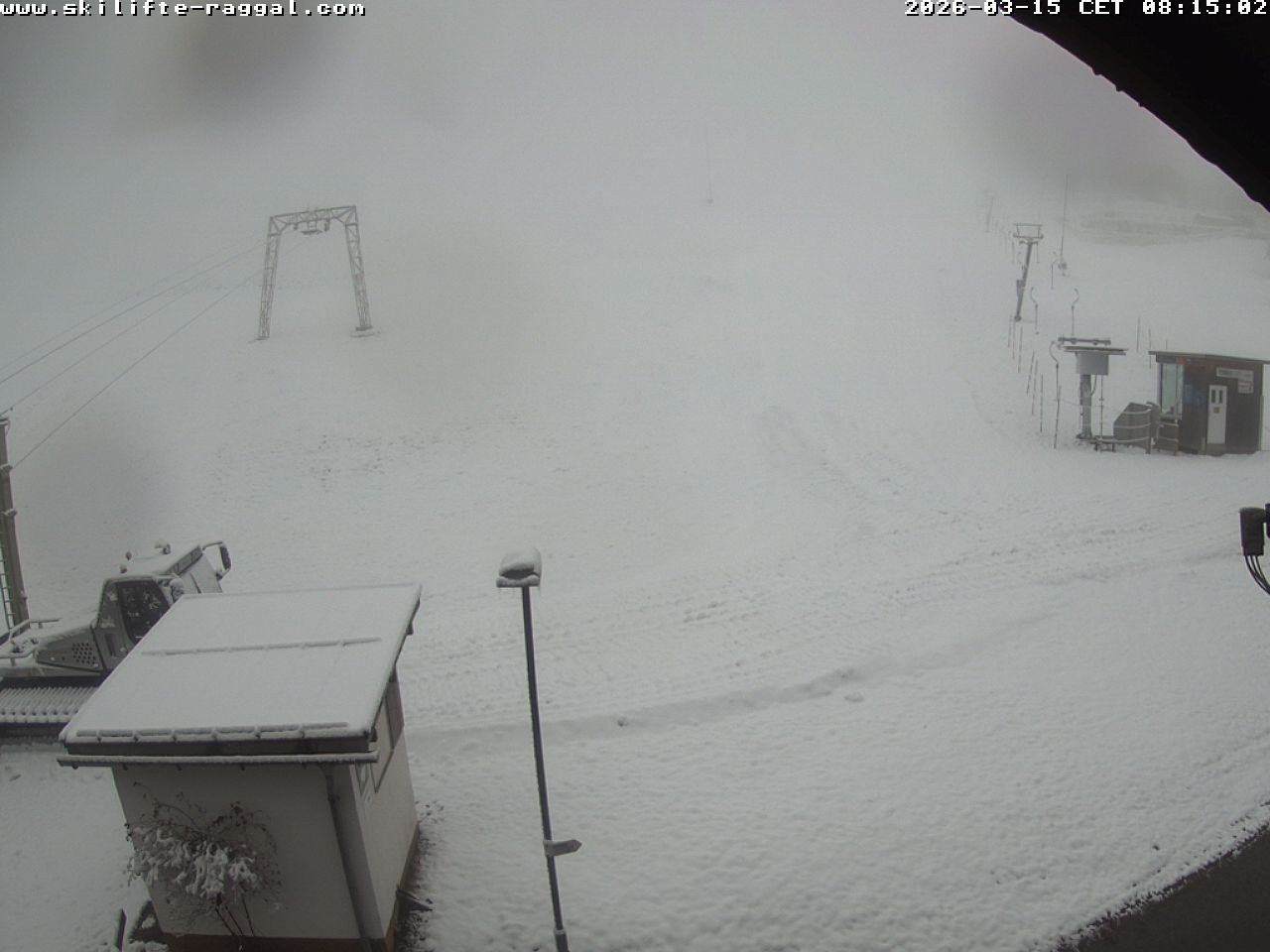 Archiv Foto Webcam Skilifte Raggal Blick auf die Piste