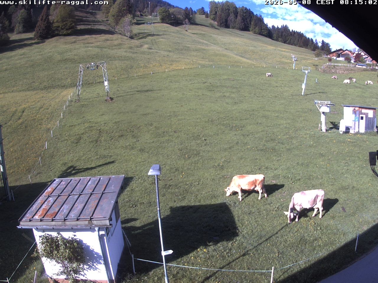 Archiv Foto Webcam Skilifte Raggal Blick auf die Piste