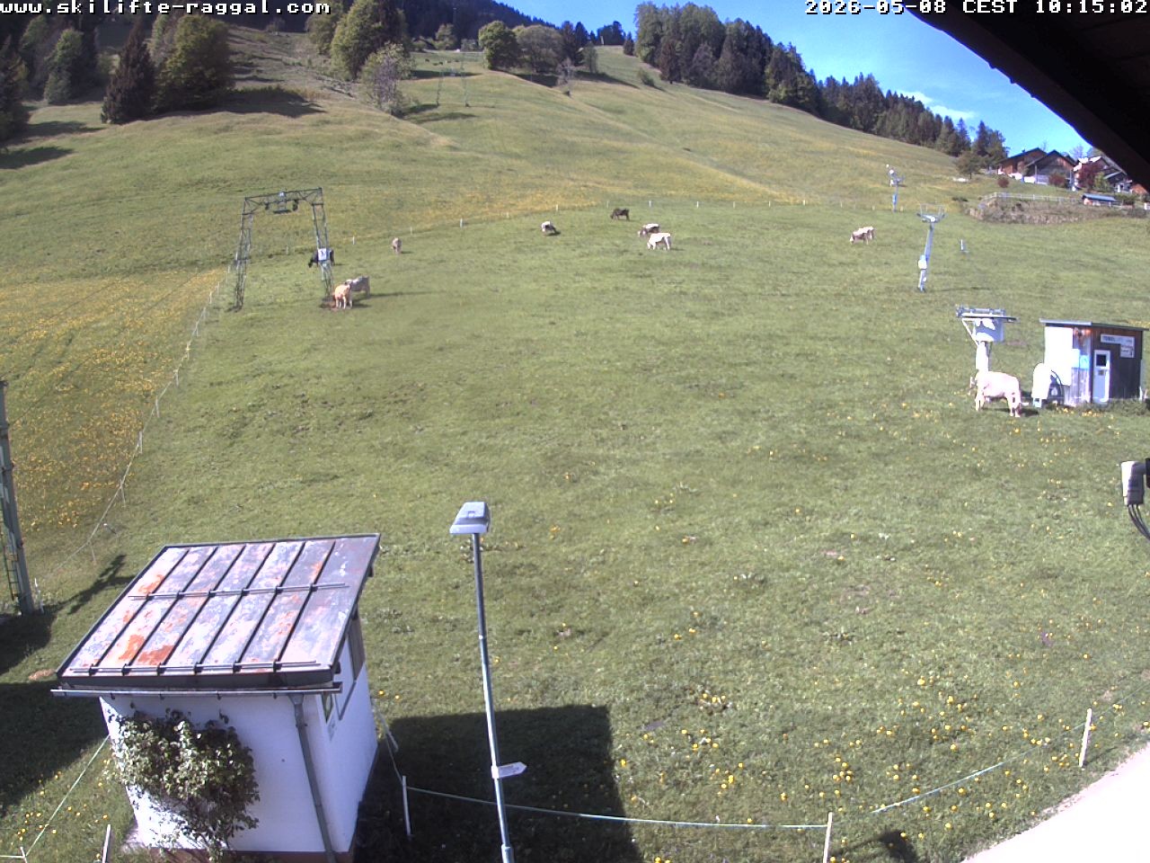 Archiv Foto Webcam Skilifte Raggal Blick auf die Piste