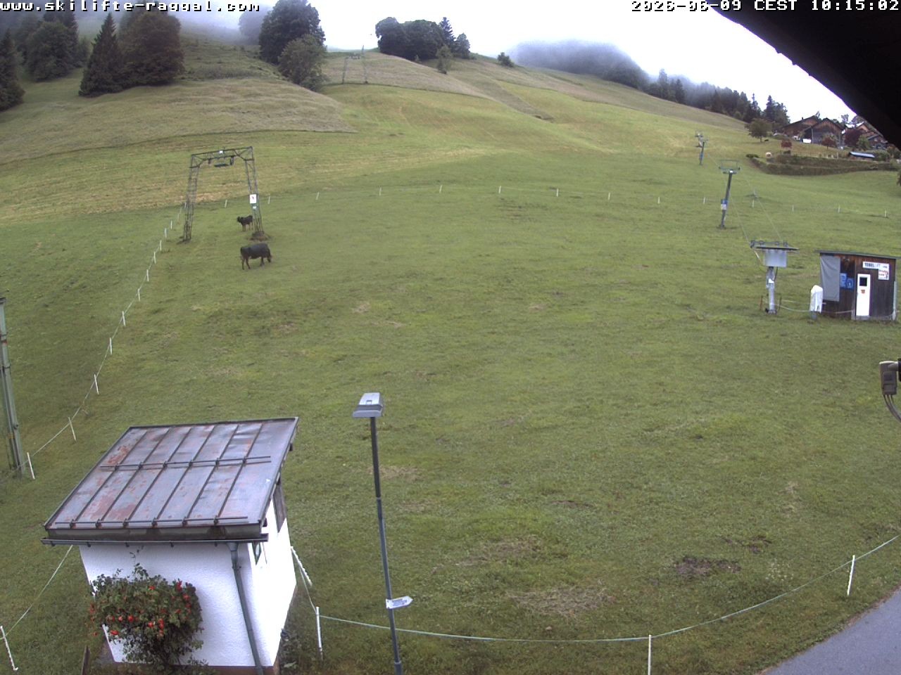 Archived image Webcam Skilifte Raggal the slope