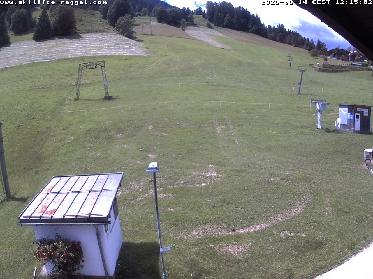 Archiv Foto Webcam Skilifte Raggal Blick auf die Piste
