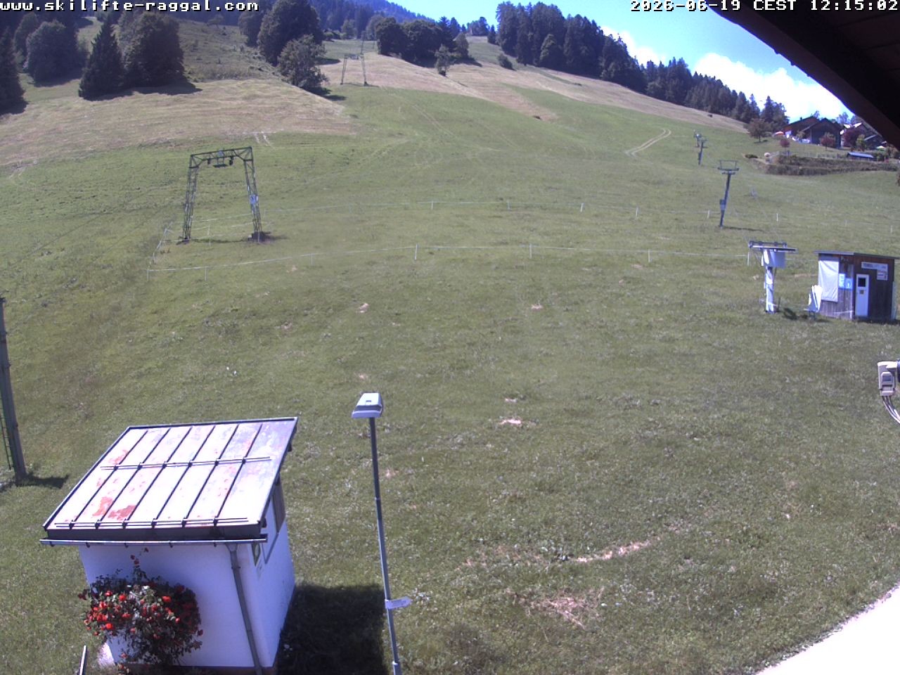 Archiv Foto Webcam Skilifte Raggal Blick auf die Piste