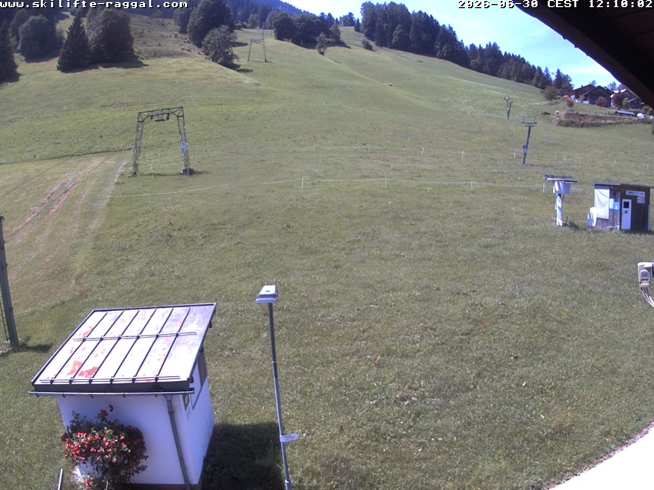 Archiv Foto Webcam Skilifte Raggal Blick auf die Piste
