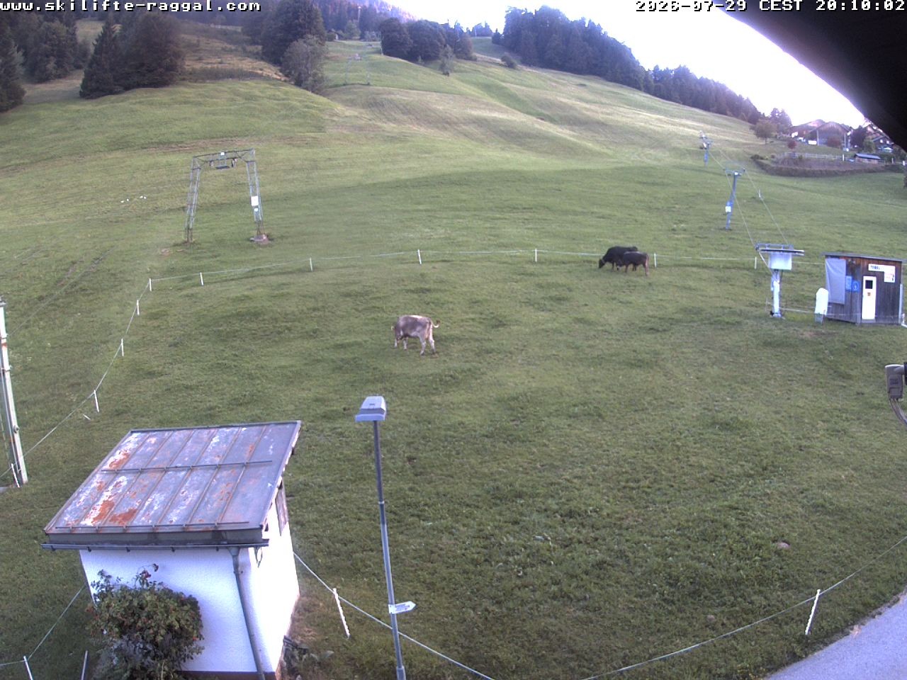 Archiv Foto Webcam Skilifte Raggal Blick auf die Piste