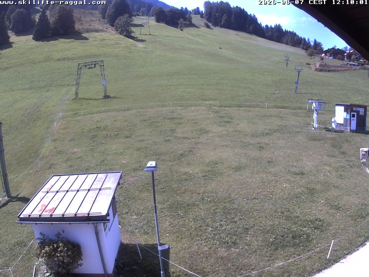 Archiv Foto Webcam Skilifte Raggal Blick auf die Piste