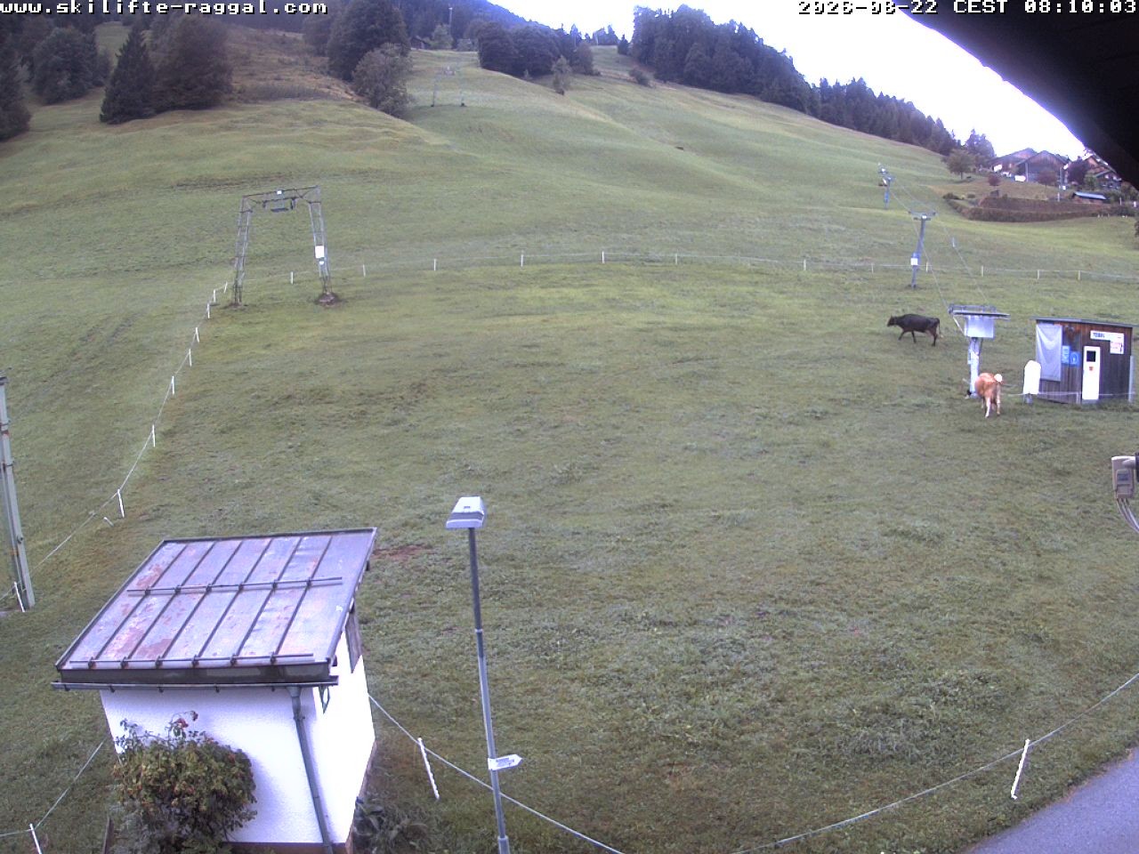 Archiv Foto Webcam Skilifte Raggal Blick auf die Piste