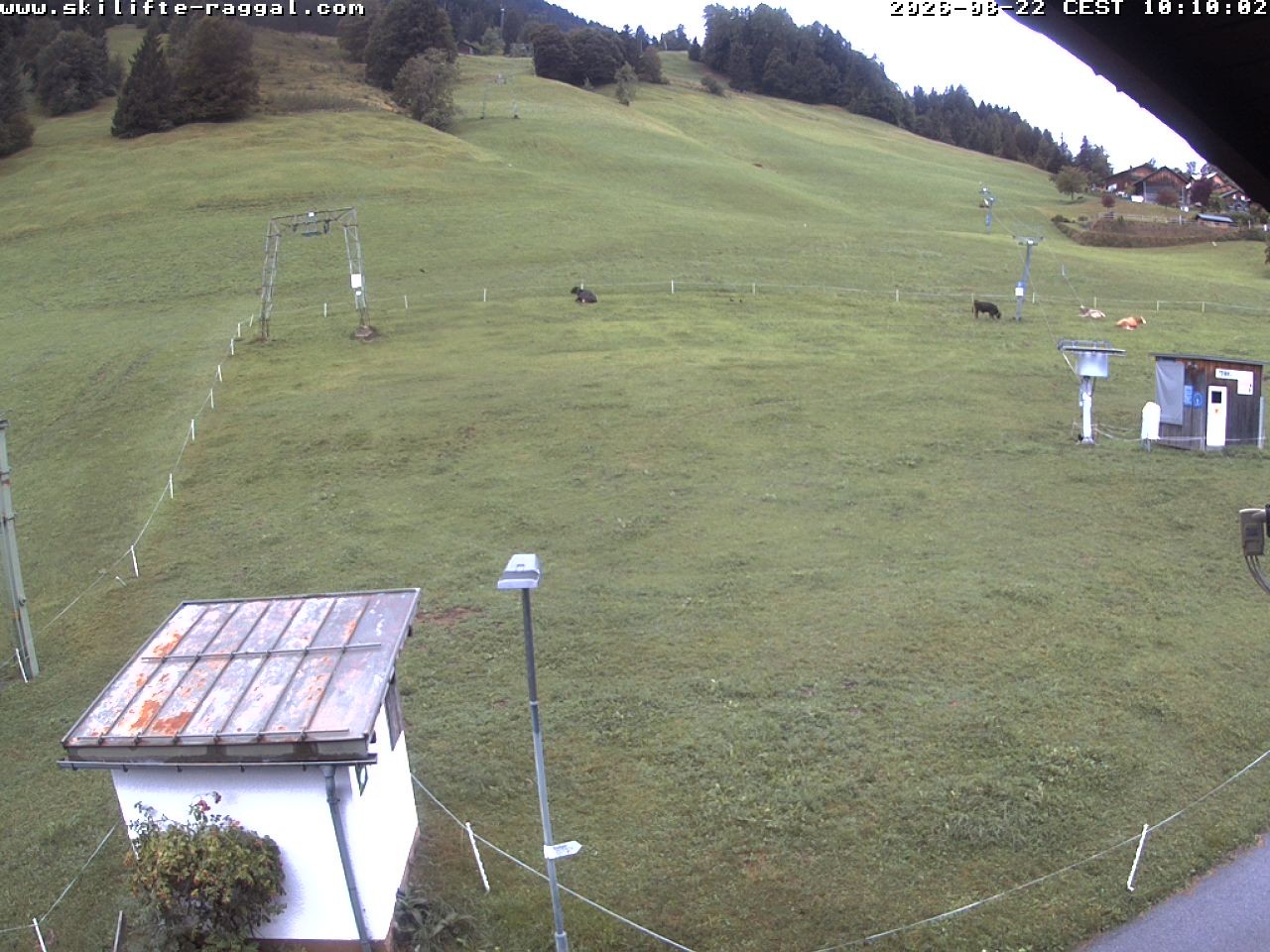 Archiv Foto Webcam Skilifte Raggal Blick auf die Piste