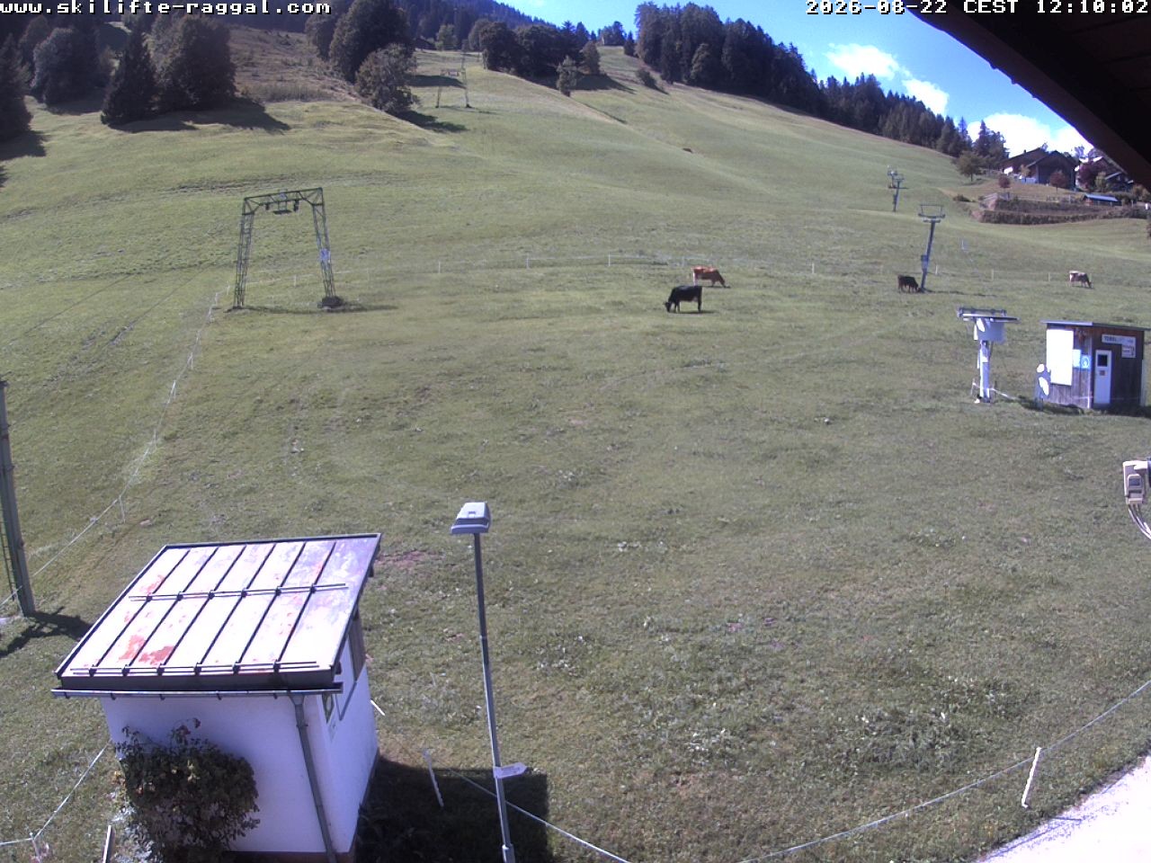 Archiv Foto Webcam Skilifte Raggal Blick auf die Piste