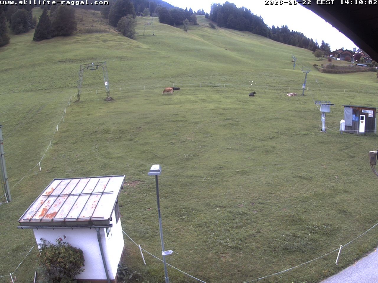 Archiv Foto Webcam Skilifte Raggal Blick auf die Piste