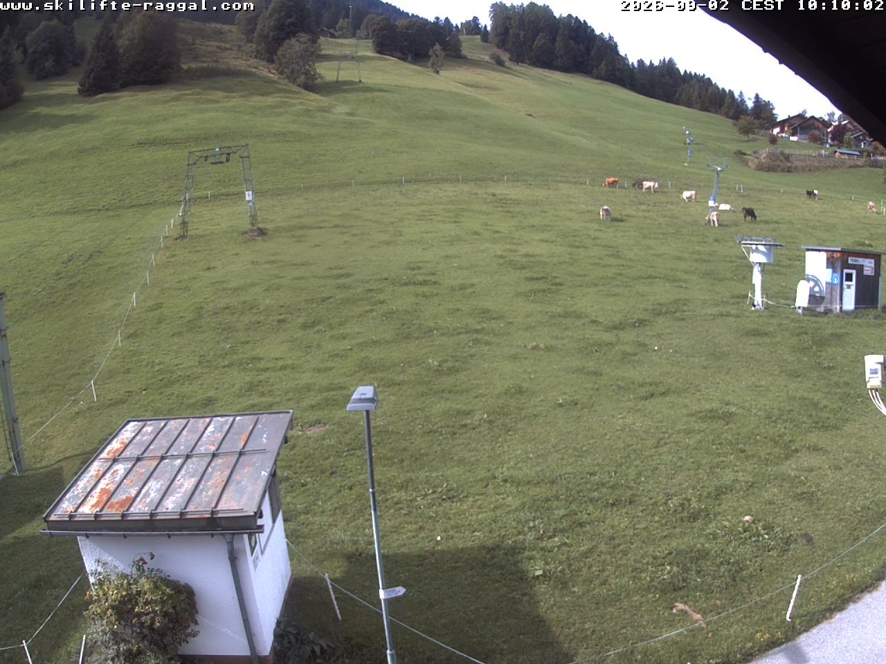 Archiv Foto Webcam Skilifte Raggal Blick auf die Piste