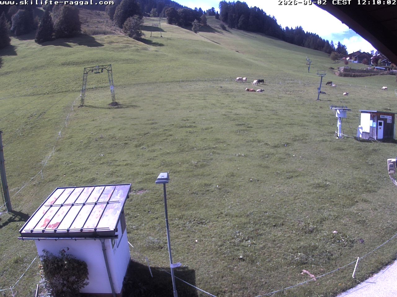 Archiv Foto Webcam Skilifte Raggal Blick auf die Piste