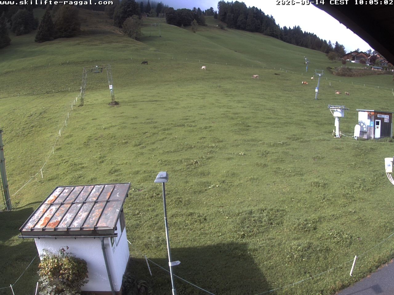 Archiv Foto Webcam Skilifte Raggal Blick auf die Piste
