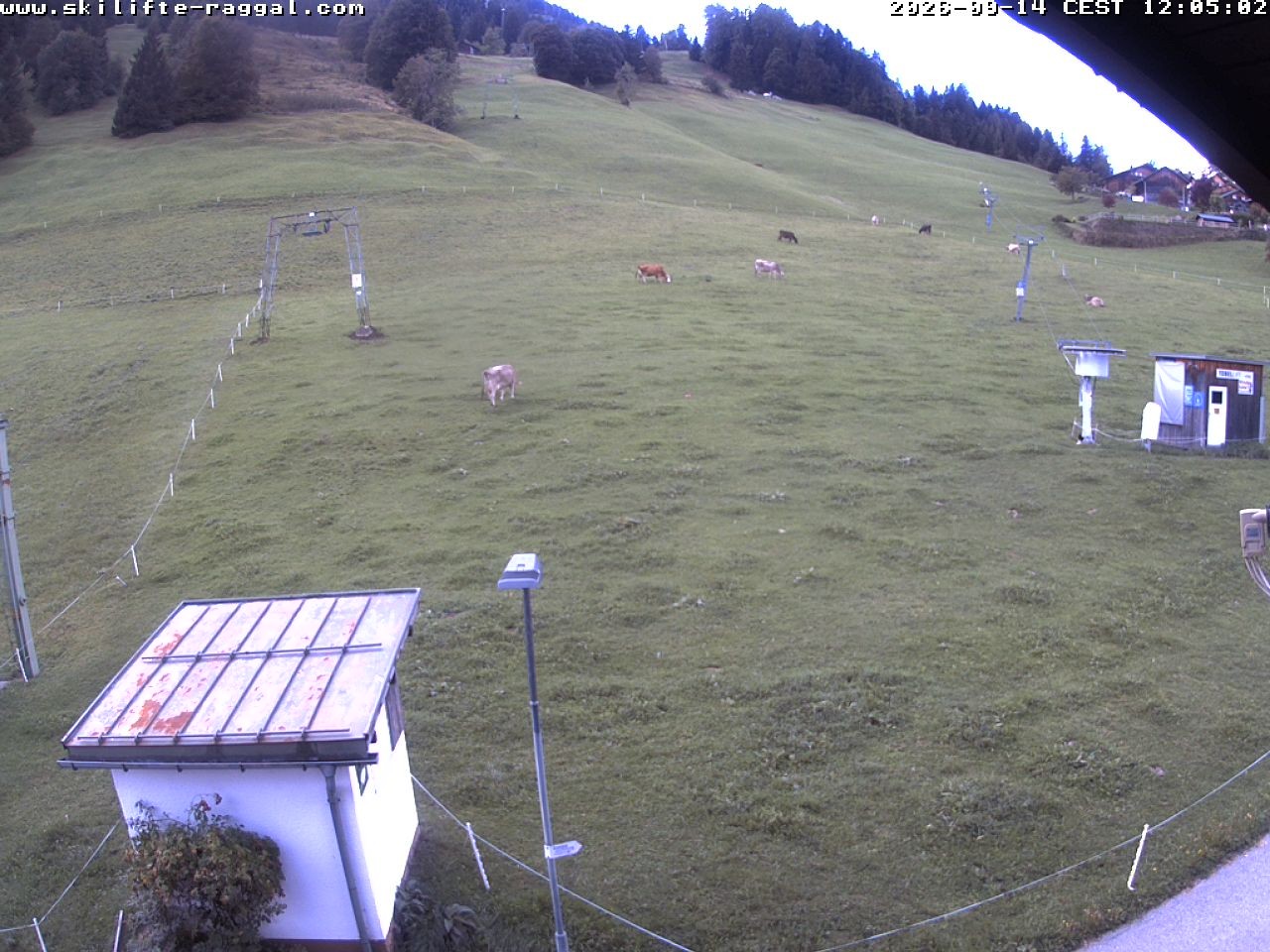 Archiv Foto Webcam Skilifte Raggal Blick auf die Piste
