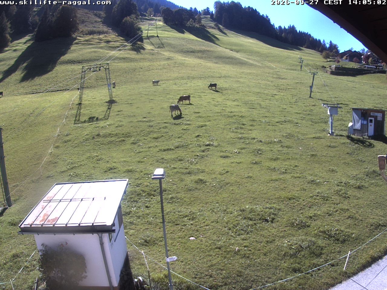 Archiv Foto Webcam Skilifte Raggal Blick auf die Piste
