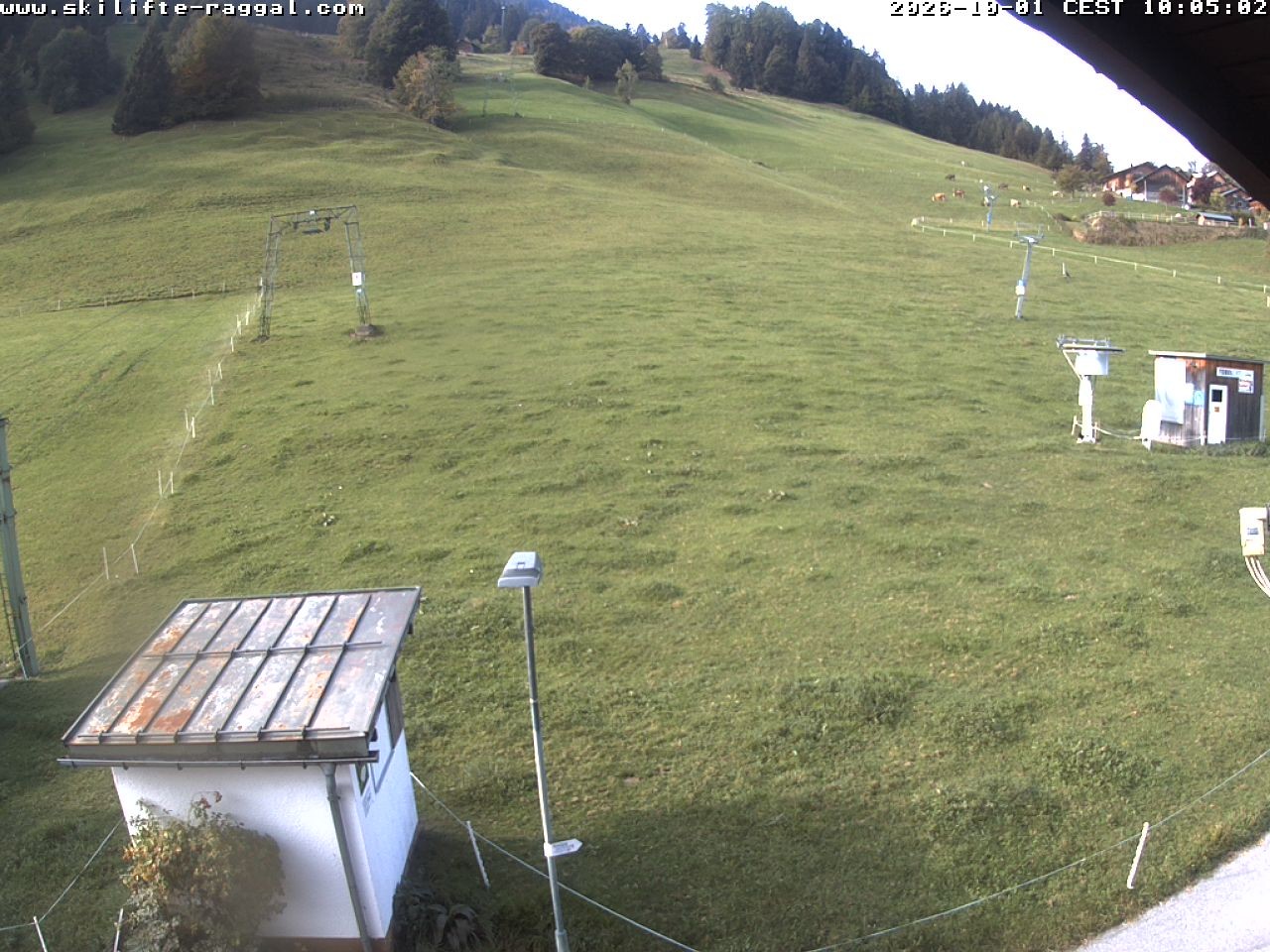 Archiv Foto Webcam Skilifte Raggal Blick auf die Piste