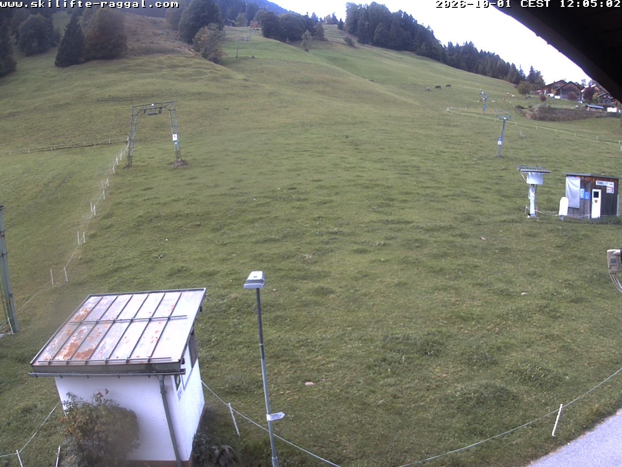 Archiv Foto Webcam Skilifte Raggal Blick auf die Piste