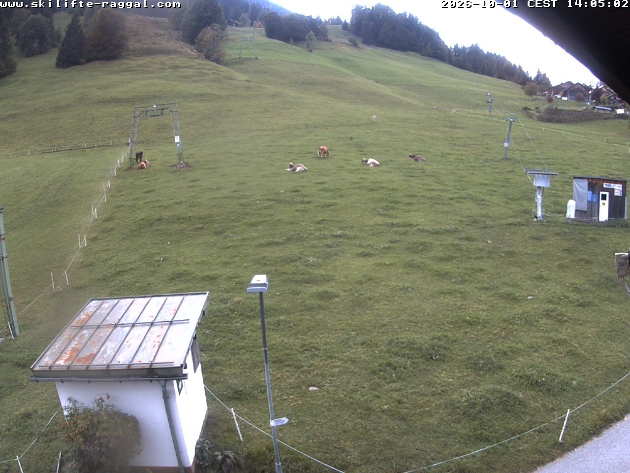 Archiv Foto Webcam Skilifte Raggal Blick auf die Piste
