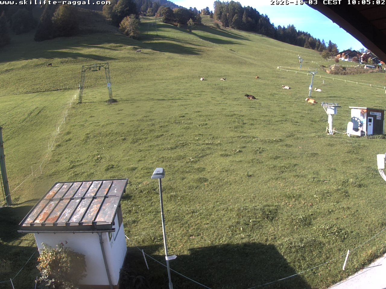 Archiv Foto Webcam Skilifte Raggal Blick auf die Piste