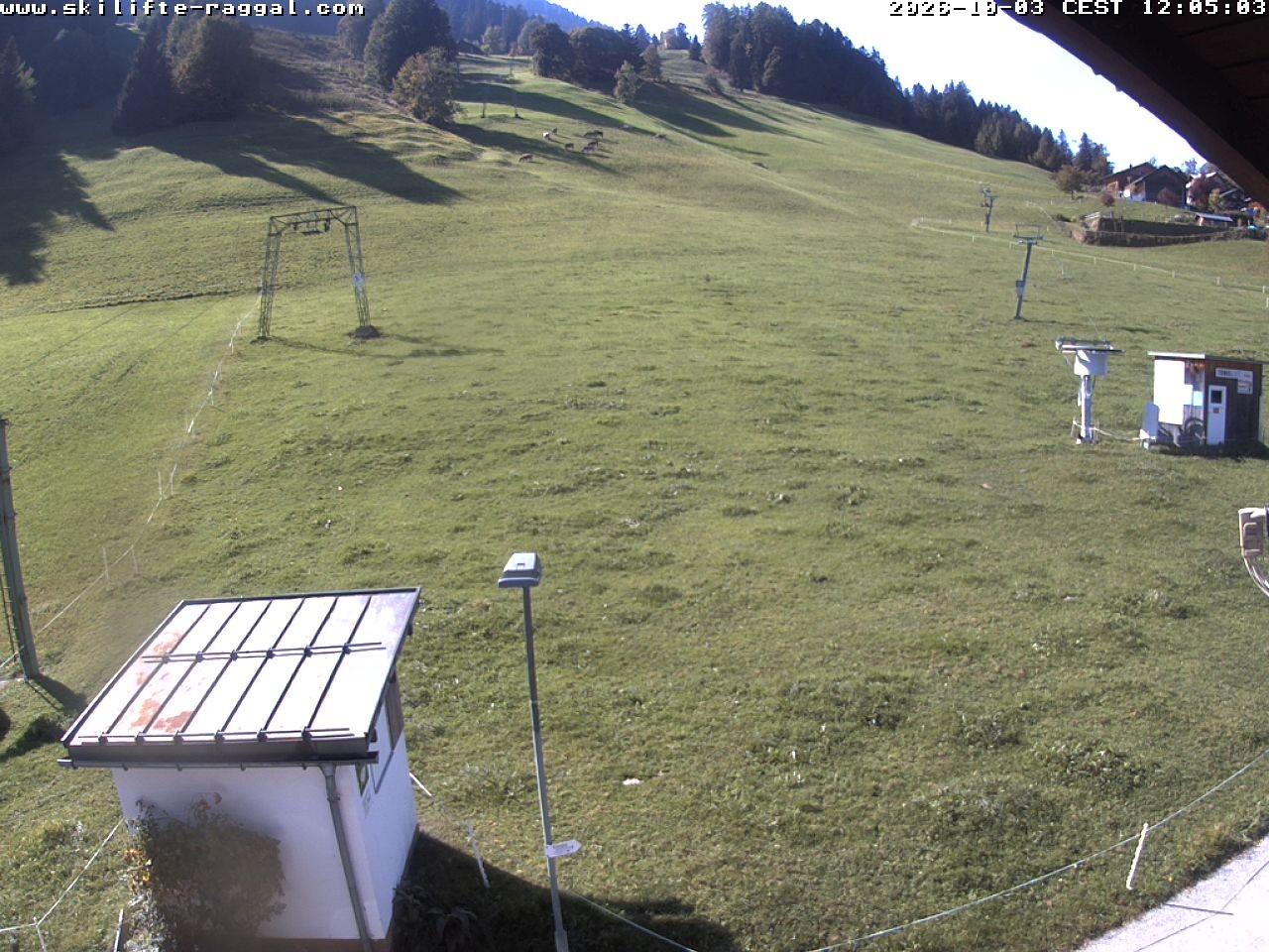 Archiv Foto Webcam Skilifte Raggal Blick auf die Piste