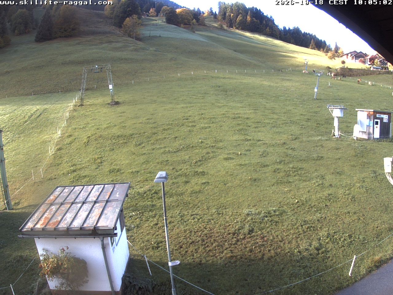 Archiv Foto Webcam Skilifte Raggal Blick auf die Piste
