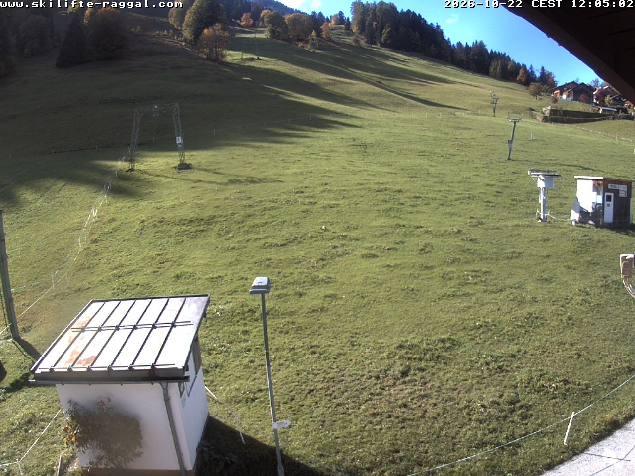 Archiv Foto Webcam Skilifte Raggal Blick auf die Piste