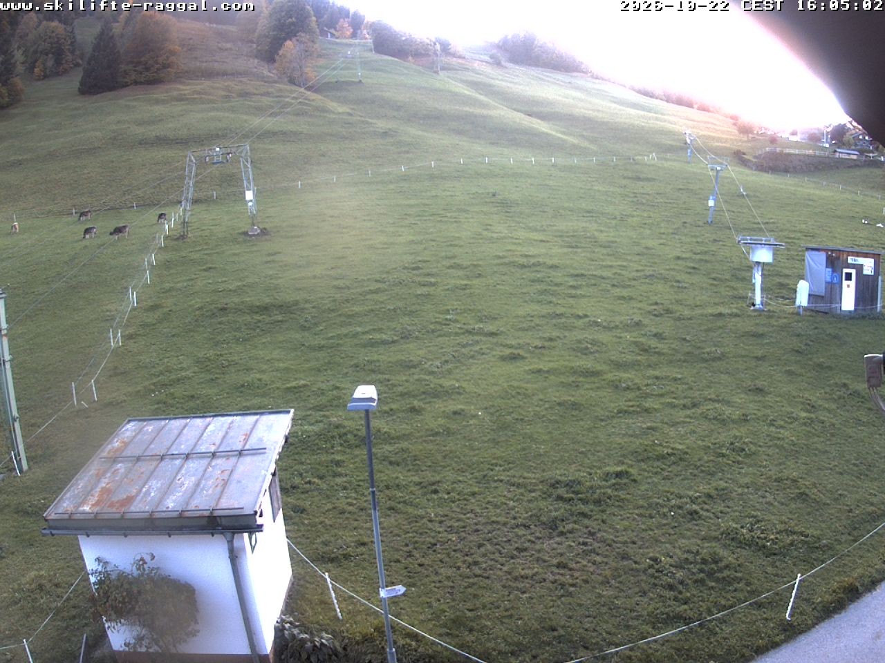 Archiv Foto Webcam Skilifte Raggal Blick auf die Piste