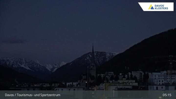 Archived image Webcam Tourism Center Davos