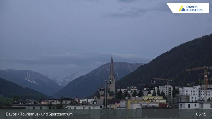 Archived image Webcam Tourism Center Davos