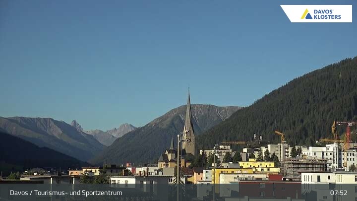 Archiv Foto Webcam Davos: Sport- und Tourismuszentrum