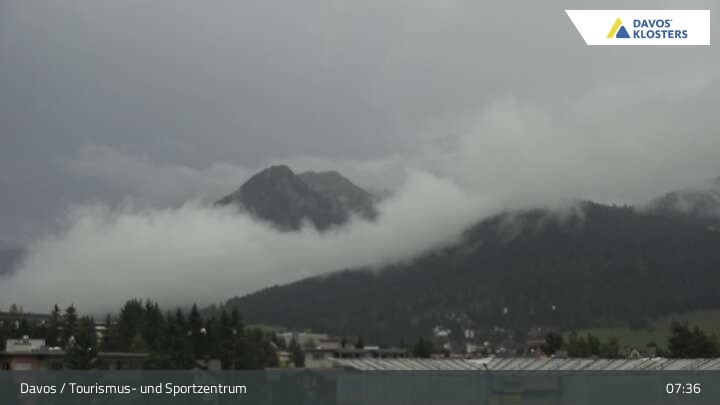 Archived image Webcam Tourism Center Davos
