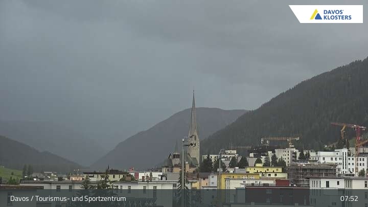 Archived image Webcam Tourism Center Davos