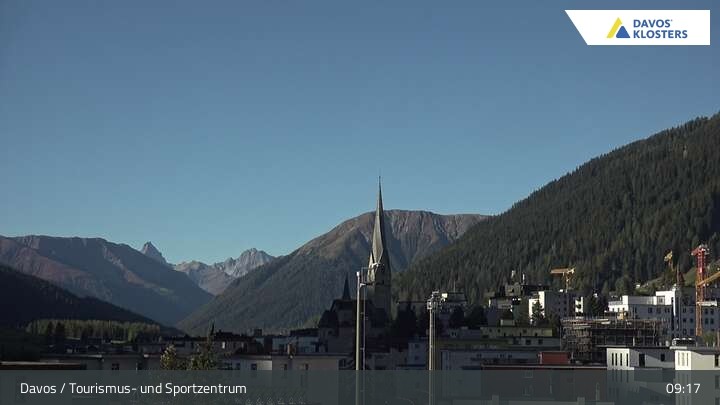 Archiv Foto Webcam Davos: Sport- und Tourismuszentrum