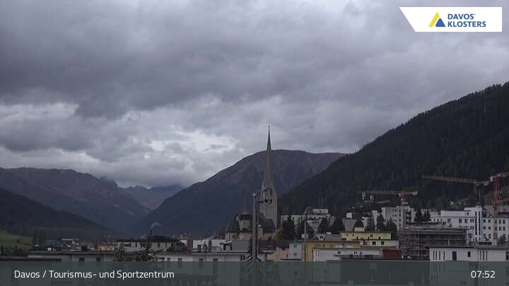 Archived image Webcam Tourism Center Davos