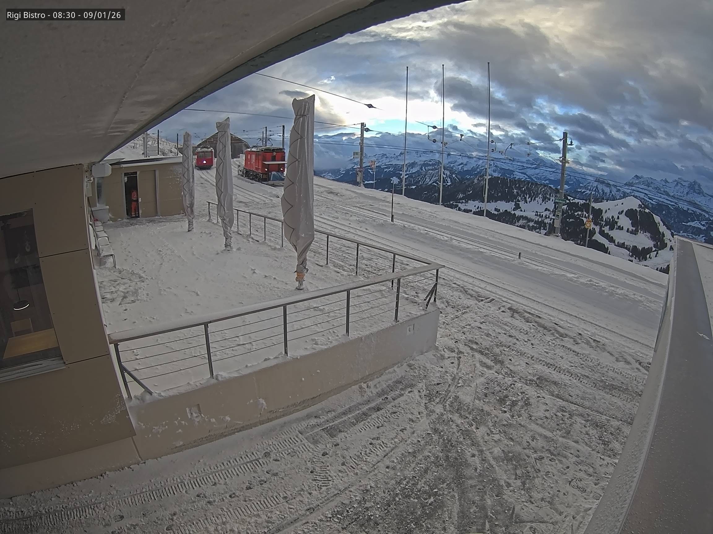 Archiv Foto Webcam Blick auf Rigi Kulm, Bergrestaurant