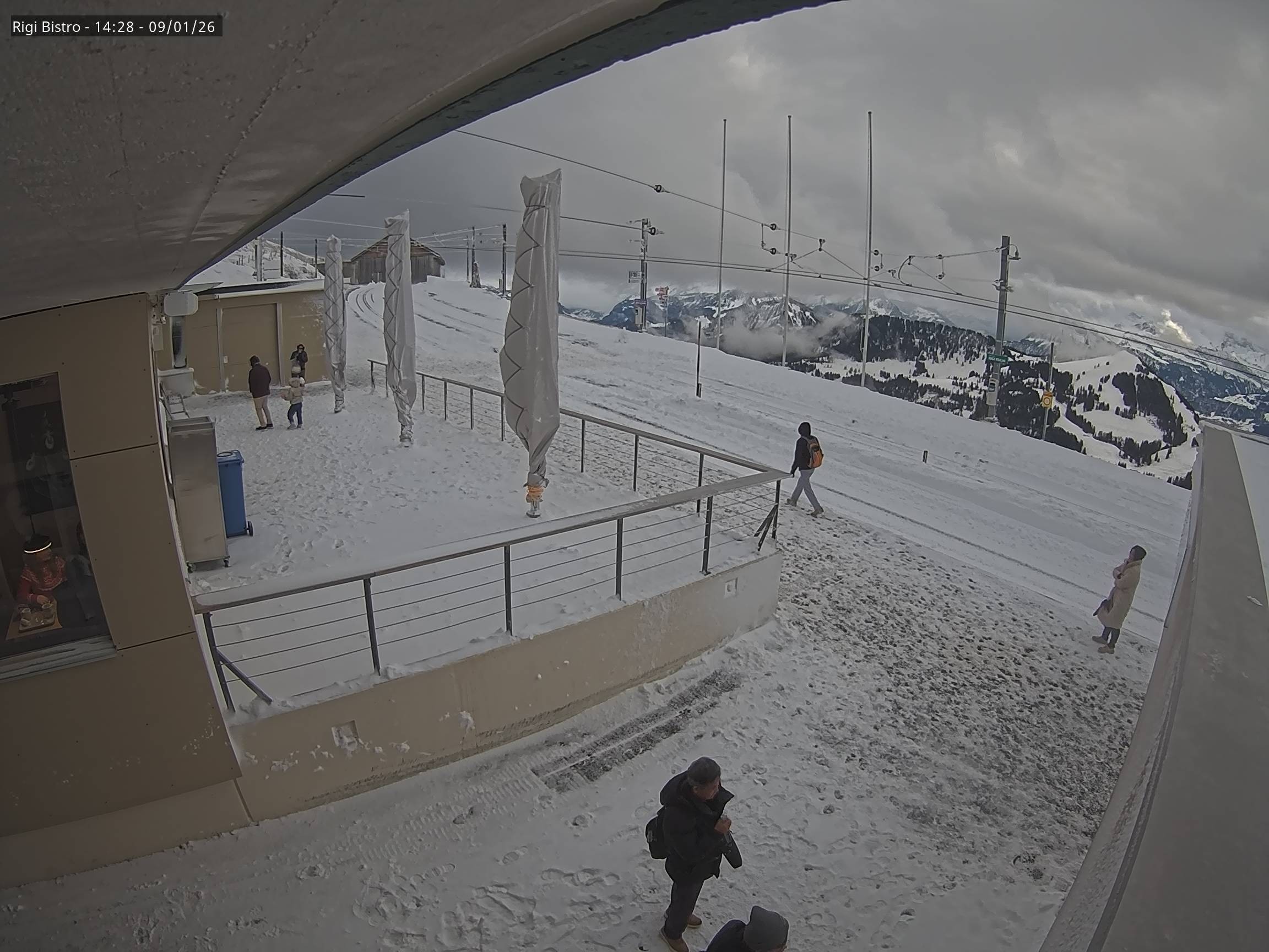 Archiv Foto Webcam Blick auf Rigi Kulm, Bergrestaurant