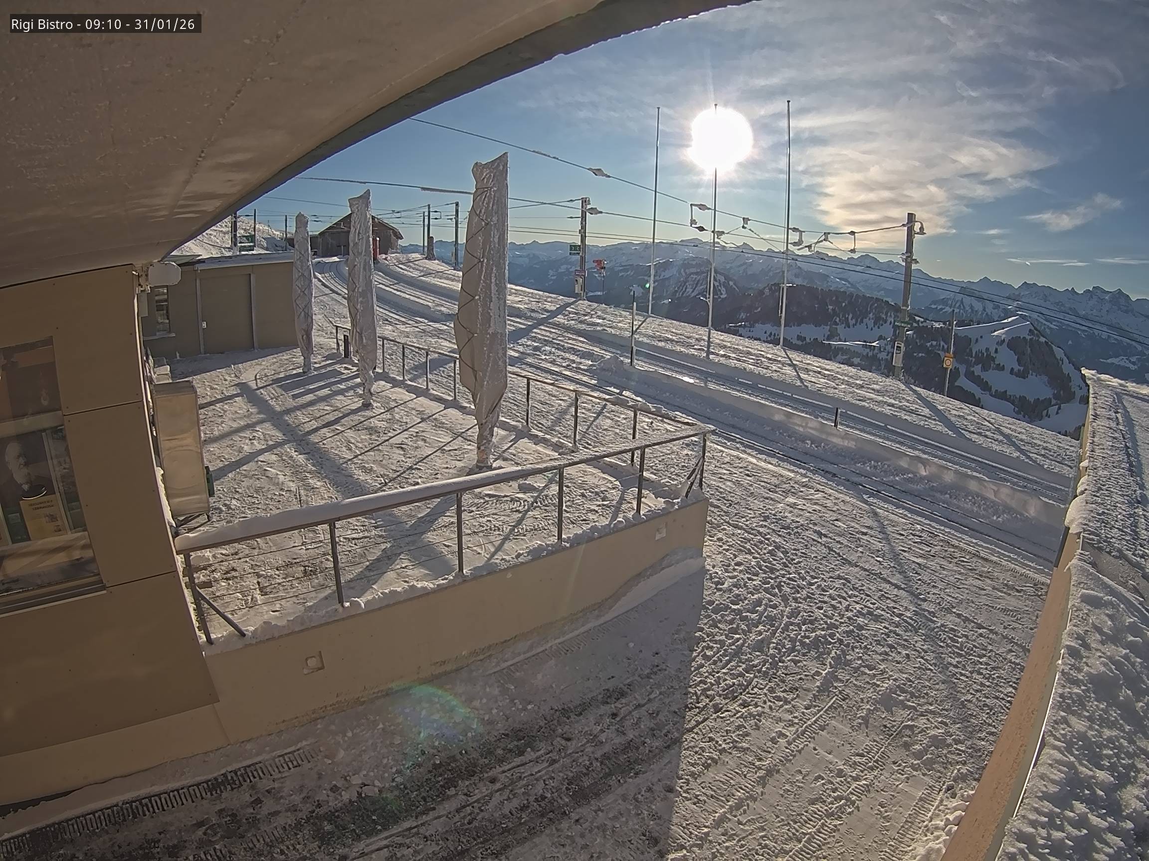 Archiv Foto Webcam Blick auf Rigi Kulm, Bergrestaurant
