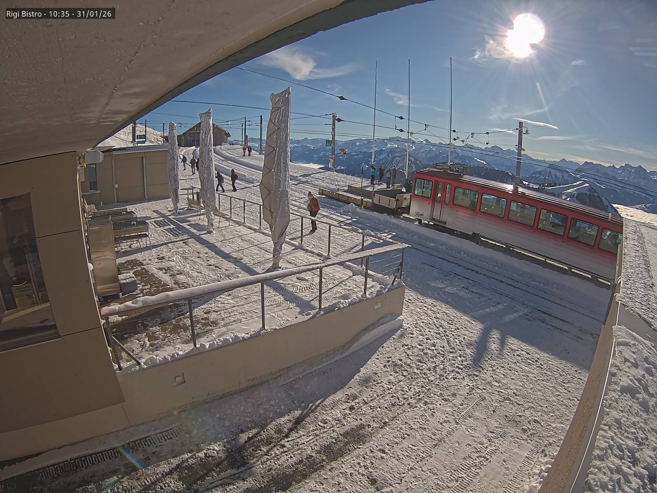 Archiv Foto Webcam Blick auf Rigi Kulm, Bergrestaurant
